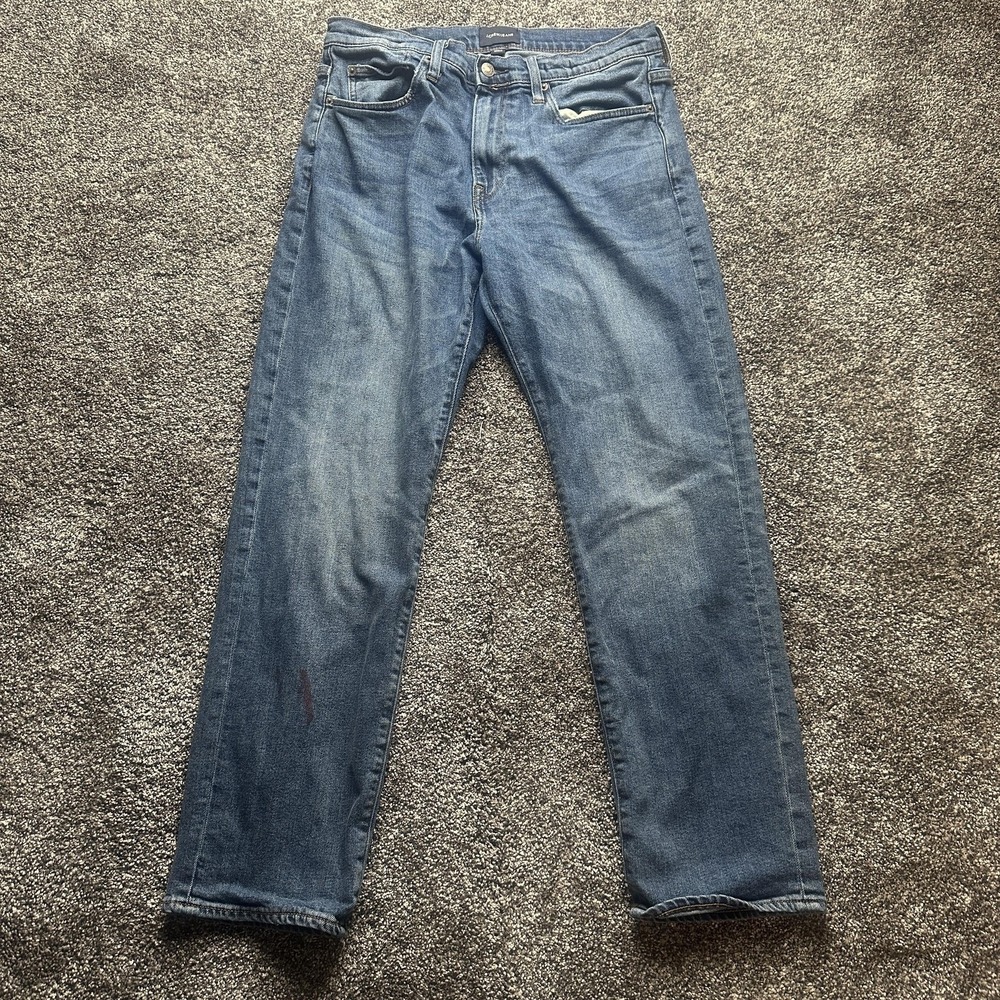 J Crew Jeans Mens 33x32 Blue 1040 Athletic Straight Fit Kurabo Japenese Denim